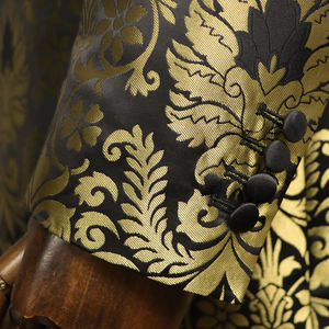 MTM Smoking de luxe à revers châle pour marié, tailleur, <span class=keywords><strong>costume</strong></span> de mariage pour <span class=keywords><strong>homme</strong></span>, suite de smoking dorée de style <span class=keywords><strong>baroque</strong></span> pour <span class=keywords><strong>homme</strong></span> - Product Image 5