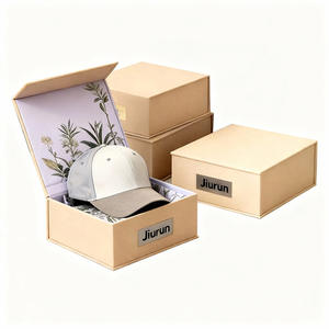 Коробки для упаковки и доставки одежды и бейсболок: индивидуальные, роскошные, черные, жесткие, с магнитной застежкой, с сертификатом качества - Product Image 2