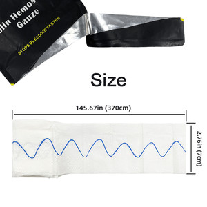 Combat Kaolin Hemostatic <strong>Gauze</strong> Emergency Trauma Z-Fold Hemostatic Kaolin <strong>Gauze</strong> for Ifak Tactical Outdoor Medical Dressing - Product Image 4