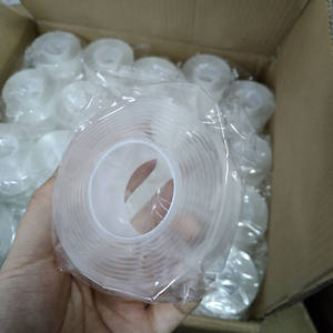 Transparente multiusos lavable reutilizable 1mm 2mm espesor Gel pegatina Nano cinta adhesiva <span class=keywords><strong>de</strong></span> doble cara - Product Image 3
