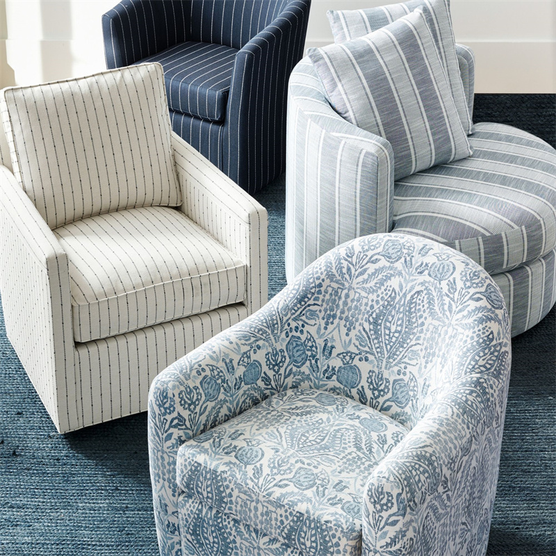 New Design Single Living Room Sofa Upholstered Swivel Armchair Living Room Furniture