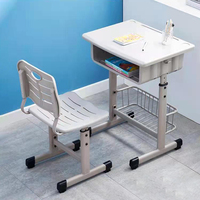 Meubles scolaires populaires, bureau et chaise pour enfants, ensemble de salle de classe personnalisé, robuste et confortable