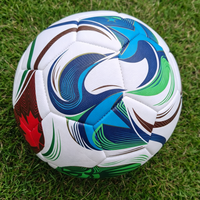 Ballon de football personnalisé cousu à la machine pour l'entraînement et le jeu en extérieur, en PU, taille 5, modèle 2026 World Game