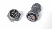 M20 2 3 4 5 7 Pin Wasserdichter Elektrischer LED Außen-Stromkabelstecker, Stecker-Buchse-Verbindung mit Schraubgewinde
