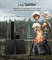 Offre Spéciale 2025 Heavy-Duty 10lb Allumage Fendeur de bois Fonte Manuel Maul Fendeuse de bûches Cracker No Sharp Edge Outil à main de jardin