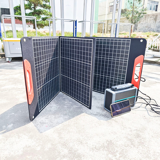 Portable 200W Foldable Monocrystalline Solar Panel 23% High Efficiency IP65/66 Waterproof for Outdoor Camping Mobile Devices