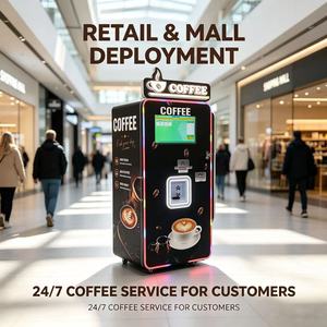เครื่องจำหน่ายกาแฟอัตโนมัติเชิงพาณิชย์ พร้อมระบบตรวจสอบระยะไกล ตัวเครื่องอะคริลิค ความจุ 300-600 แก้ว บริการ 24 ชั่วโมง ไม่ต้องมีคนดูแล - Product Image 5