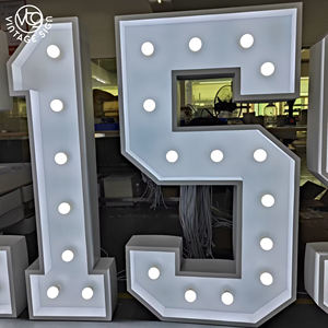 2024 전구 사인 편지 신부 marquee 사인 도매 가격과 빨간 자이언트 편지 결혼식 장식 - Product Image 4