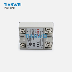 SSR-10DD 100% New and Original <strong>Taiwan</strong> FOTEK 4~32VDC 12mA Single Phase Solid State Relay in Stock Now - Product Image 2