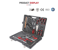 Professionnel 82 pièces en acier inoxydable clé automatique ensemble de douilles marteau électrique boîte à outils en plastique dur mallette de rangement sac à outils de qualité