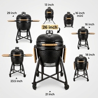 Fabricant de barbecue portable KAMADO 26 pouces 2XL OEM, grand barbecue Kamado, grill extérieur au charbon de bois, fumoir en céramique