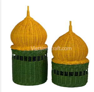 Organizador de Ropa de Ratán Natural GREENCRAFT, Estilo Bohemio, Capacidad de 10-20L, Ecológico, Ligero, Especial para Ramadán - Product Image 4