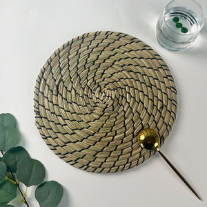 Bán Buôn Tự Nhiên 24Cm Vòng Dệt Placemats Dày Thatch Placemat Mây Placemats - Product Image 3