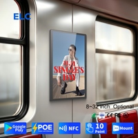 Pantalla de Información para Transporte de 21.5 Pulgadas con Android, WiFi 6, Pantalla Táctil 1920*1080 y NFC RFID Opcional para Medios de Comunicación en Trenes