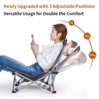 Fauteuil de relaxation d'extérieur en gros avec auvent, portable, pour camping, voyage, salon, bureau et repos