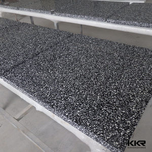 Kkr moderno Mesa de Piedra y silla <span class=keywords><strong>restaurante</strong></span> acrílico superficie sólida mesa de comedor - Product Image 5