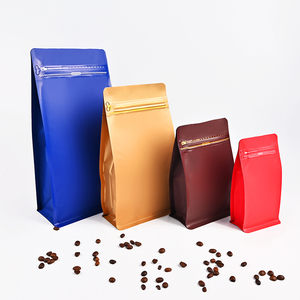 Bolsas negras mate al por mayor de fábrica para CAF 500 gramos 16oz 32oz 8oz 4oz bolsas de café de pie - Product Image 1