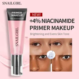 Primer Makeup + 4% Niacinamida A Base de gel pegajoso e hidratante Primer maquillaje facial