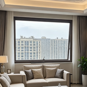 Fenêtres à profil bas en aluminium biseauté avec verre <span class=keywords><strong>anthracite</strong></span>, à ouverture par le haut, pour façades de bâtiments modernes - Product Image 5