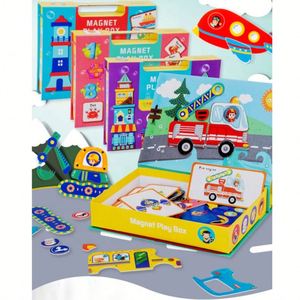 New Arrival Four Theme <strong>Interesting</strong> Wooden Magnetic <strong>Puzzle</strong> <strong>Game</strong> 3D <strong>Puzzle</strong> Educational <strong>Game</strong> Box Toy <strong>Set</strong> - Product Image 4