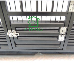 Yüksek görev lüks köpek kafesi <span class=keywords><strong>Modern</strong></span> hayvan kafesi ile çelik boru kulübesi katlanabilir kapalı/açık canlı taşıyıcı plastik tepsi ile - Product Image 5