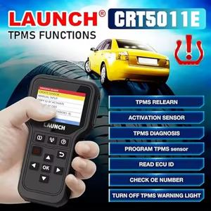 LAUNCH CRT5011E 2025, la herramienta de reprogramación TPMS más reciente, escáner OBD2, lector de códigos, sensor TPMS automático (315+433MHz), actualizaciones gratuitas de por vida - Product Image 3