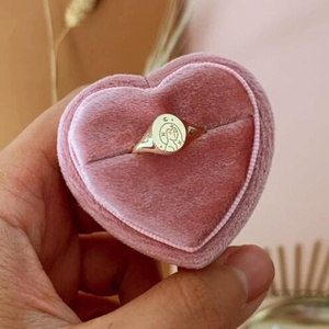 Anillo Ovalado de Acero Inoxidable con Diseño de Luna de Ensueño, Chapado en Oro de 18k, Delicado, Impermeable, con Estrellas, Joyería Personalizada - Product Image 3