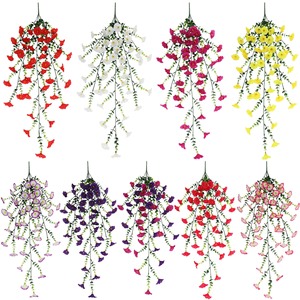 Bouquet de fleurs artificielles en soie, glycines vertes, pour mariage, plafond, décoration intérieure - Product Image 4