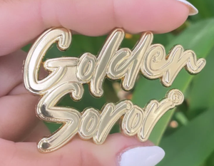 Design personalizzato stella d'oro Soror Legacy sorellanza lettera greca spilla con risvolto servizio di sorellanza - Product Image 1