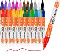 2023 Vente Chaude Acrylique Marqueur Stylo 24 Couleurs 0.7mm Enfants Art Diy Graffiti Stylo Opaque Huileux Alcool Type Marqueur Stylo