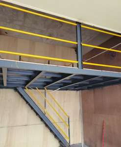 Rayonnage en acier préfabriqué autoportant industriel d'étagère de mezzanine enduit de poudre protégé contre la corrosion résistant de 2-5 couches - Product Image 3