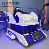 Machine commerciale de jeu de course du simulateur VR de conduite de la voiture F1 VR de HEROVR avec le volant de Logitech