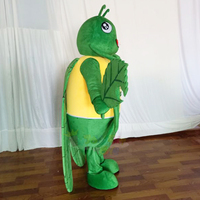 Costume de mascotte de grillon vert personnalisé CE, costume de cosplay de dessin animé d'insecte mantisse, déguisement de carnaval pour adulte
