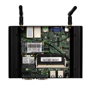 Fansız Endüstriyel Mini Bilgisayar 4./5. Nesil Core I5/i7-4200U/5200U/4500U/5500U Çift LAN <span class=keywords><strong>2</strong></span> Seri COM Bağlantı Noktası HD VGA Otomasyon Ağ Geçidi - Product Image 6
