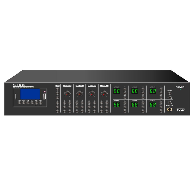 Public Address System 60W Matrix Mixer Amplifier With USB/SD/FM/BT Wallmountspeaker pa Speaker System Professional Amplifier