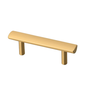 Juego de tiradores y palancas rectas de latón macizo dorado para muebles de dormitorio, <span class=keywords><strong>cocina</strong></span>, armarios y cajones - Product Image 6