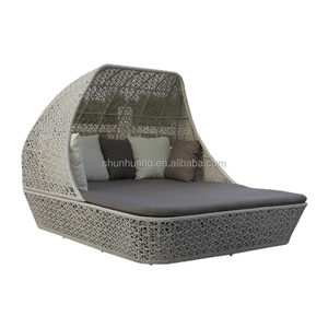 Comodo <span class=keywords><strong>Lettino</strong></span> Prendisole da Spiaggia, Arredo per Esterni, Patio, Hotel, Terrazza, <span class=keywords><strong>Lettino</strong></span> in Legno e Alluminio, Daybed per Bordo Piscina - Product Image 5