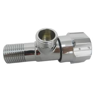 1/2 1/2 पीतल क्रोम बाथरूम रसोई स्टॉप वाल्व शौचालय नल कोण वाल्व - Product Image 2