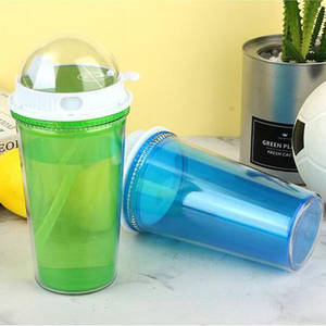 16oz 480ml Moderne Écologique Enfants Été Football <span class=keywords><strong>Tir</strong></span> Jeu Drôle Double Couche En Plastique Tasse À Eau pour <span class=keywords><strong>Jus</strong></span> De Fête Tasse - Product Image 3