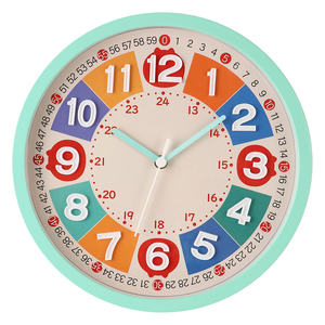 <span class=keywords><strong>Reloj</strong></span> <span class=keywords><strong>de</strong></span> Pared Infantil REIDA, Redondo, Multicolor, Educativo, Silencioso, Analógico, Sin Tictac - Product Image 2