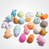 Jouets en silicone TPR en gros d'usine, jouets Mochi Squishy populaires à remontée lente pour soulager le stress, pour enfants