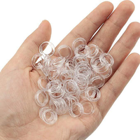 100 anneaux transparents pour rideaux romains, anneaux de tirette pour accessoires de stores romains, pièces de rechange