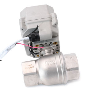Válvula motorizada eléctrica normalmente cerrada Tonheflow de 2 vías A150-T32-S2-B 1 1/4\" DN32 SS304 BSP hembra CR502 AC220V - Product Image 3