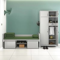 Cadre de lit king-size élégant en fer massif, design moderne et épuré, noir et blanc, base de lit personnalisable pour entrepôt, chambre, hôtel, appartement