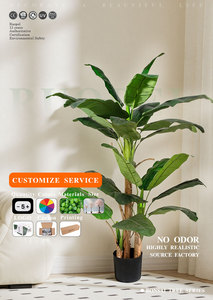 Arbre <span class=keywords><strong>bananier</strong></span> artificiel de 150 cm (4,92 pieds), plante tropicale artificielle <span class=keywords><strong>en</strong></span> <span class=keywords><strong>pot</strong></span>, faux arbre à feuilles de <span class=keywords><strong>bananier</strong></span> pour la décoration intérieure de la maison, du bureau, du centre commercial, de l'hôtel - Product Image 5