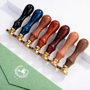 Factory Sealing Wax Stamp Custom Logo Pattern Handle Wax Seal Stamp For Envelope Wedding Gift Card Invitation