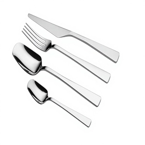 Juego de Cubiertos Modernos y Ecológicos Profesionales para Servicios de Comedor en Hoteles y Fiestas |   Cubiertos de Acero Inoxidable Duraderos - Product Image 1