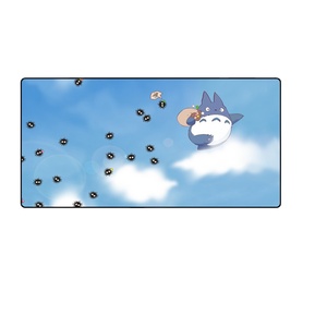 Alfombrilla de ratón grande para juegos de 80x40cm con diseño de dibujos animados de Tonari No Totoro, alfombrilla para teclado de ordenador con borde de bloqueo para jugadores y otakus - Product Image 1