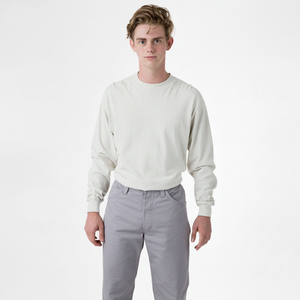 เสื้อยืดผ้าฝ้ายหนาพิมพ์ลายโลโก้แบบกำหนดเองเสื้อยืดเสื้อยืดสีย้อมคอตั้งทรงสูงขนาดใหญ่ - Product Image 1