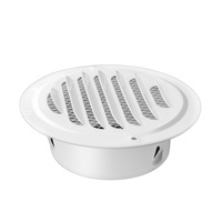 Capot de ventilation moderne blanc peint, résistant à la pluie et au vent, pour cuisine et salle de bain, avec conduit d'air frais